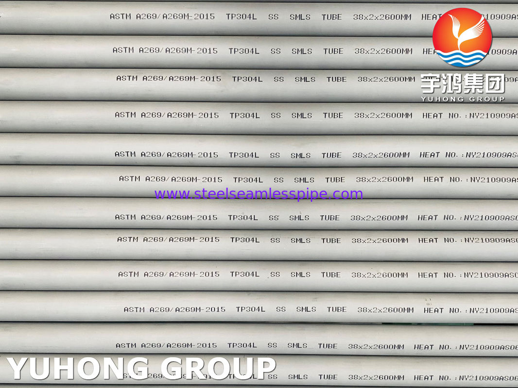 Tubes en acier inoxydable austénitique ASTM A269 TP304L, utilisées pour le service général de résistance à la corrosion
