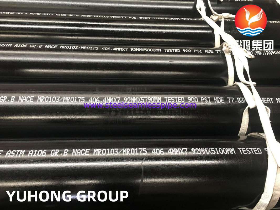 Tuyau sans couture ASTM A106 GR B d'acier au carbone   Centrale chimique de chauffage de gaz de pétrole