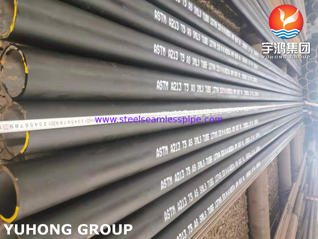 Tubes sans couture d'acier allié d'ASTM A213/ASME SA213 T5 1" 12 BWG 20FT, 6M/PC, 12M/PC