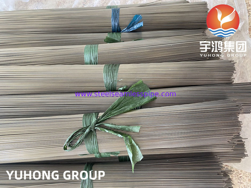 Tube capillaire en acier inoxydable recuit brillant ASTM A213 / ASTM A269 TP304/304L TP316/316L 19.05 X 1.65 X 6096MM