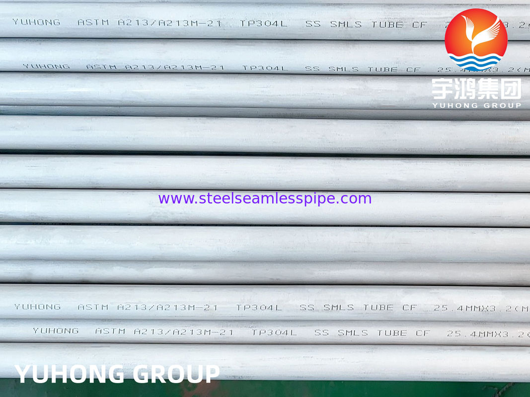 Tube sans soudure en acier inoxydable ASTM A213 TP304L pour échangeurs de chaleur et applications chimiques