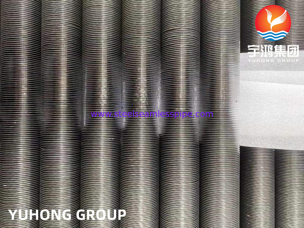 ASME SB163 UNS N04400 Tube à nageoires de type G en alliage de nickel incorporé avec nageoires en aluminium