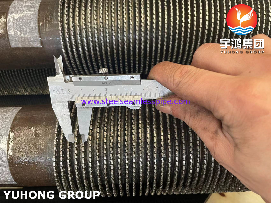 Tubes à aileron dentelé ASTM A335 Gr. P9 Tubes à aileron d'échangeur de chaleur HFW en acier allié
