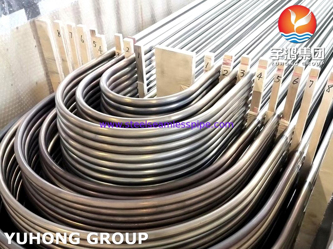 Solides solubles tube de coude en U de chaudière sans couture d'ASTM A213/ASME SA213 TP321/TP321H/TP347H