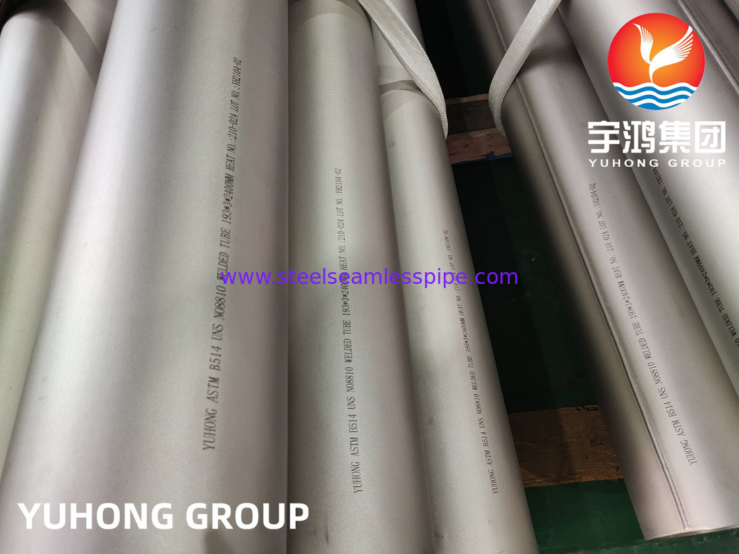 ASTM B514 Inconel 800H UNS N08800 Pipe soudée en alliage de nickel inconel pour le traitement du gaz