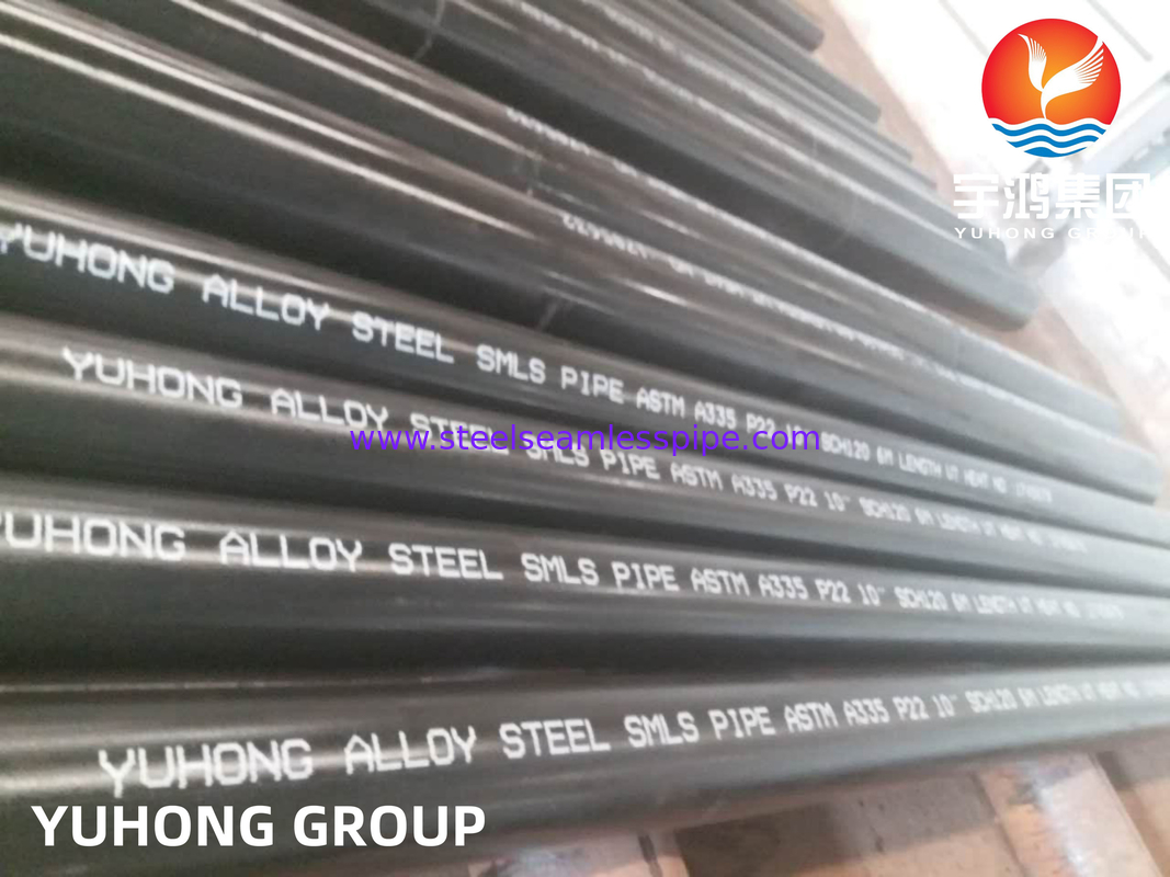 Pipe sans soudure en acier allié ASTM A335, ASME SA335 P5 P9 P11 P12 P22 P91 P92 Pour l'énergie des centrales électriques, des chaudières à fluides, de l'énergie thermique