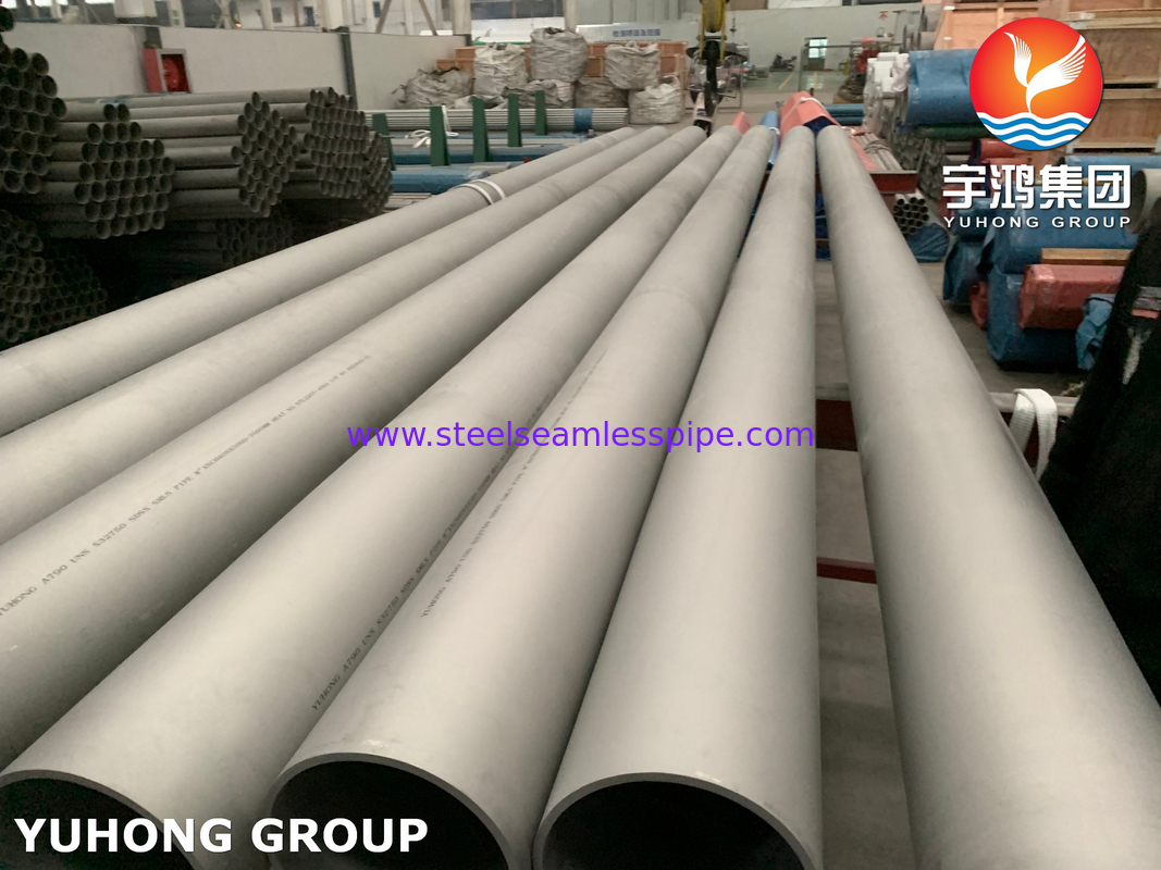 ASTM A790 UNS S32750, 1.4410 tuyaux super duplex en acier inoxydable sans soudure pour le traitement des eaux usées