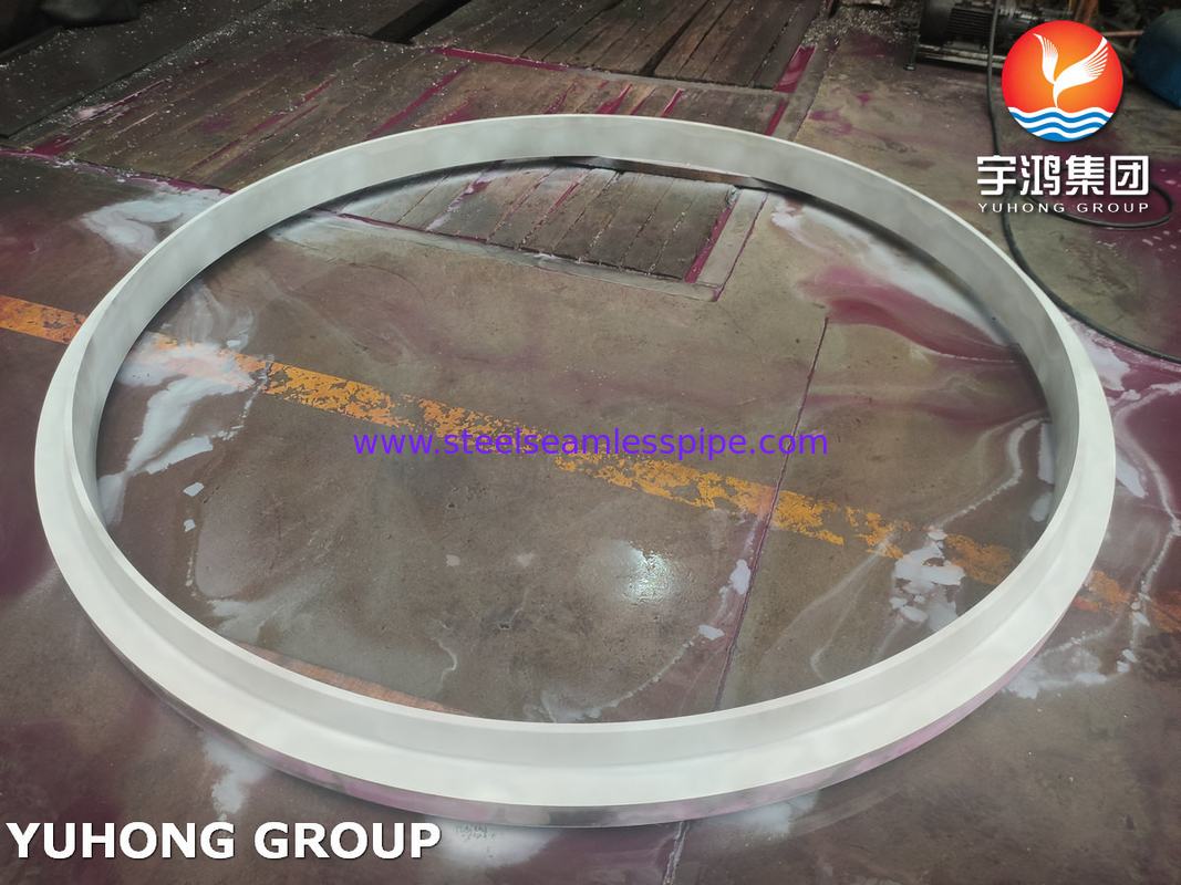 ASTM A182 F321 (UNS S32100) Flange de cou de soudage en acier inoxydable forgé, face soulevée