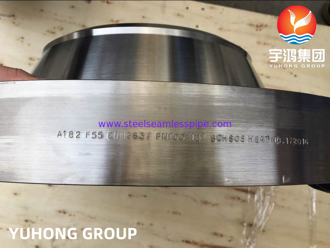 ASTM A182 F55 S32760 1.4501 Flange forgée en acier duplex
