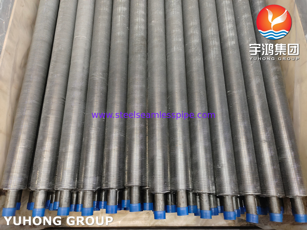 Tubes à aileron extrudés ASTM A179 Tubes en acier au carbone ASTM B241 6063 Ailerons recuit pour économiseur