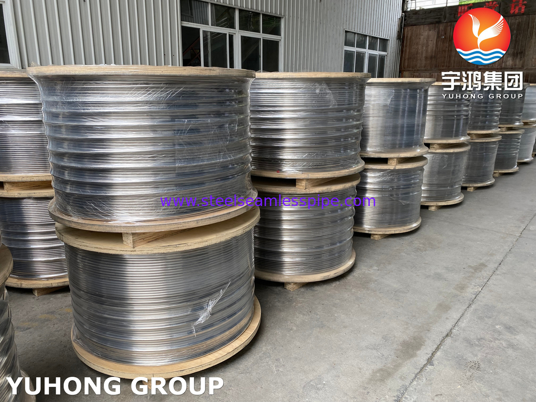 ASTM A269 TP304L TP316L TP316Ti Tubes enroulées soudés en acier inoxydable pour l'industrie du câble