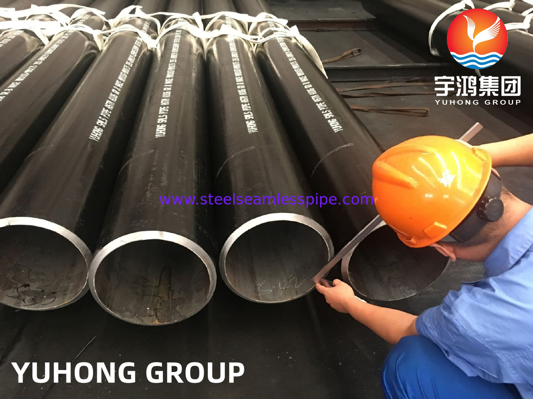 ASTM A106 Gr.B Pipe en acier au carbone sans soudure O.D. 406.4MM pour fourneau à feu