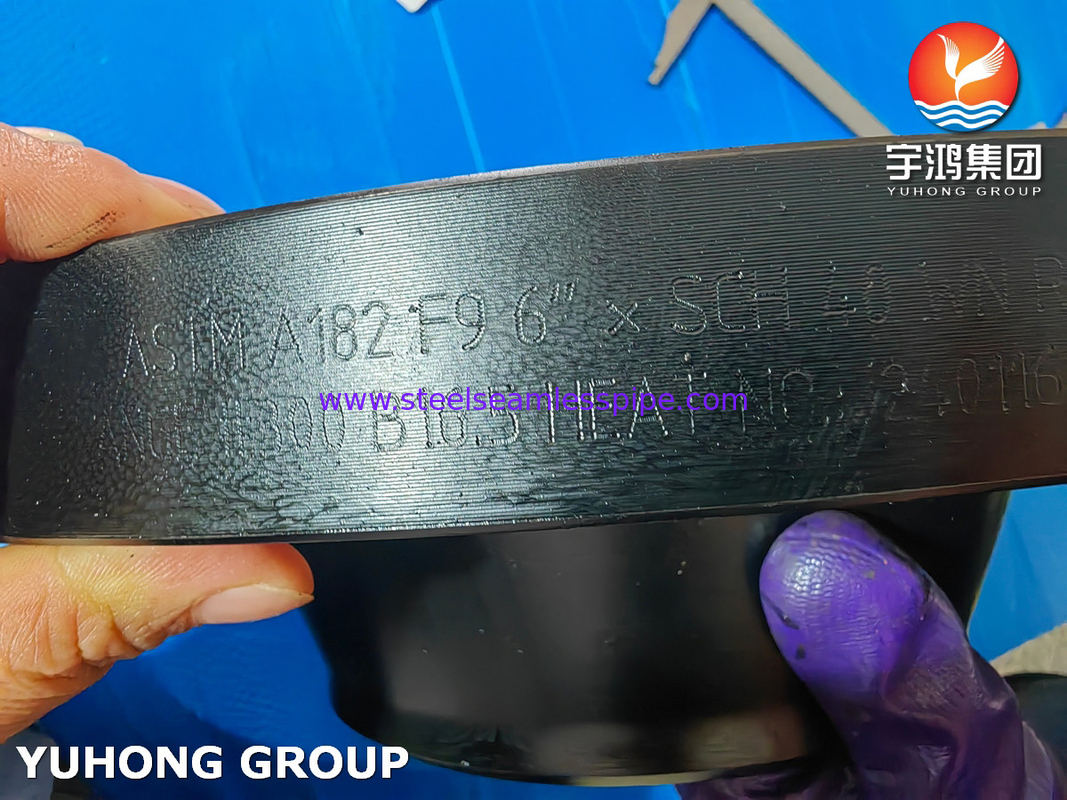 ASTM A182 Gr F9 Flange de cou de soudure en acier allié ASME B16.5 Flange WNRF forgée