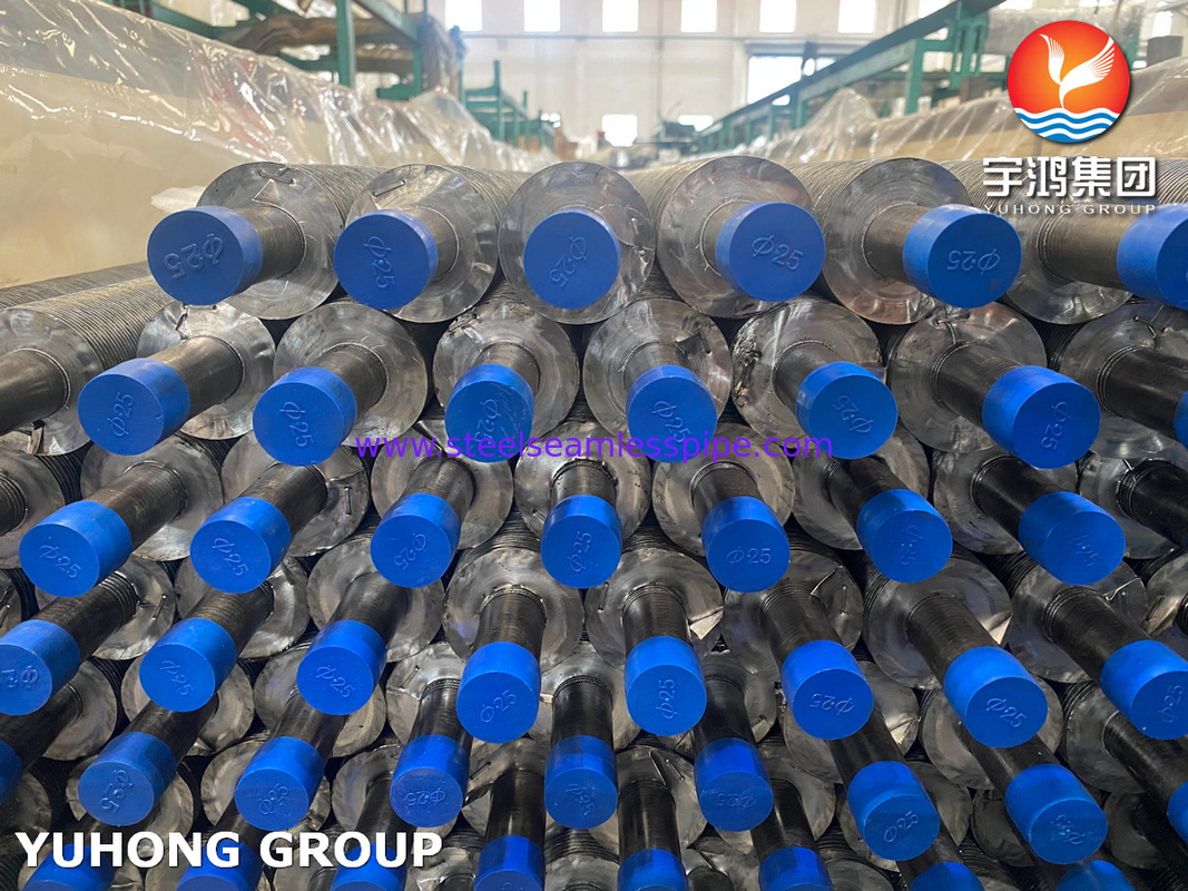 ASTM A179 Tubes sans couture en acier au carbone Tubes à nageoires en aluminium de type G pour refroidisseur d'air