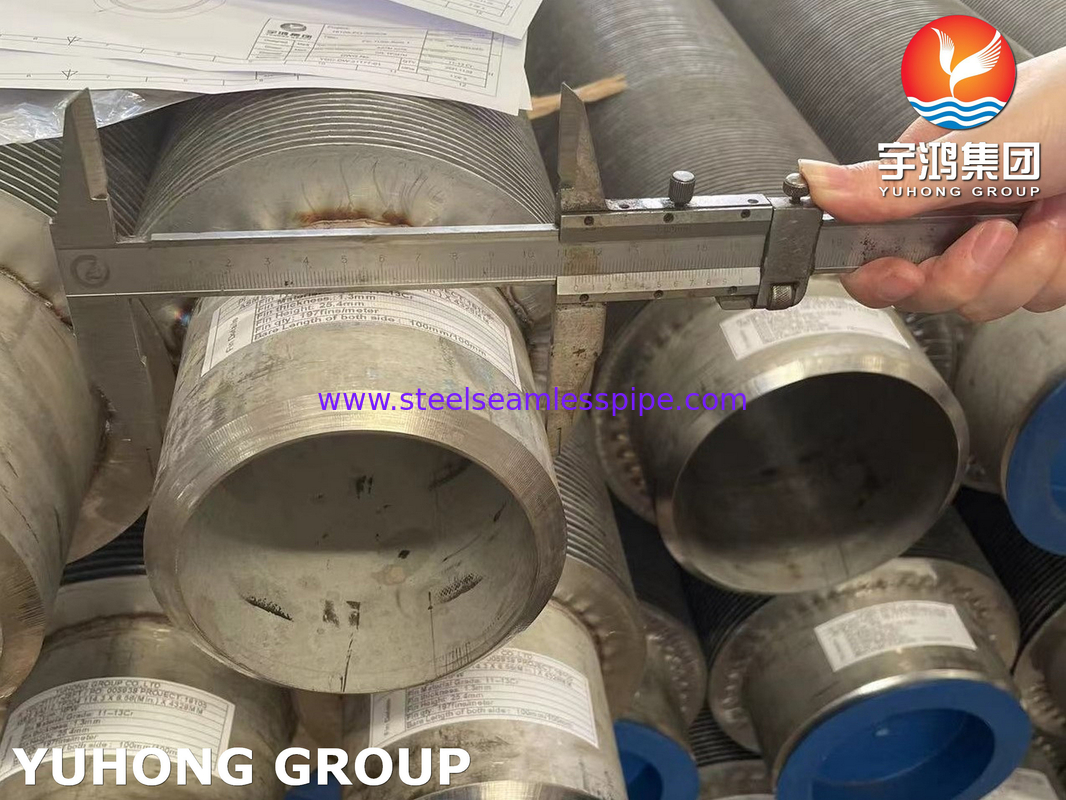 TP347H Tubes à aileron sans soudure en acier inoxydable de type HFW pour chauffe-feu