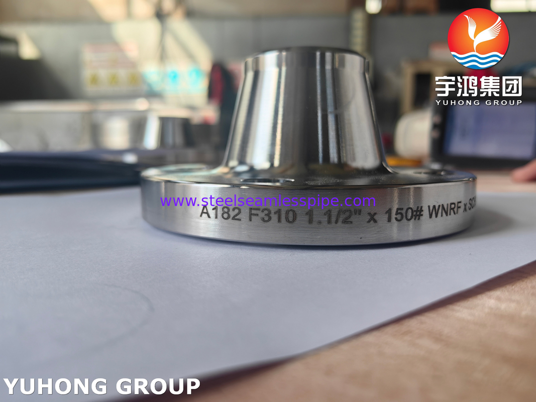 ASTM A182 F310 Flange en acier inoxydable WNRF ASME B16.5 Flange en acier forgé