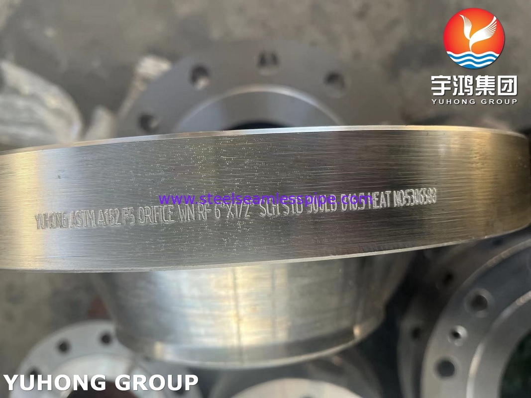 ASTM A182 F5 Cou de soudage forgé en acier allié WN Flange RF B16.5
