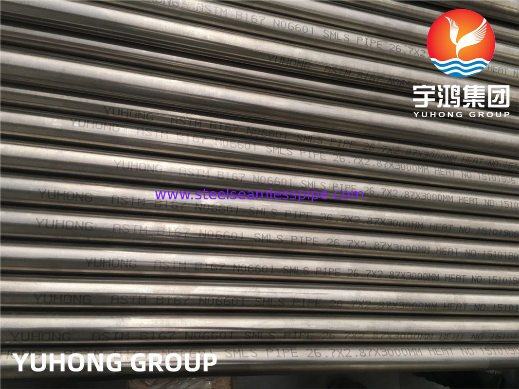 ASTM B167 Inconel 690 N06690 Pipe sans soudure pour le transfert de chaleur par générateur de vapeur