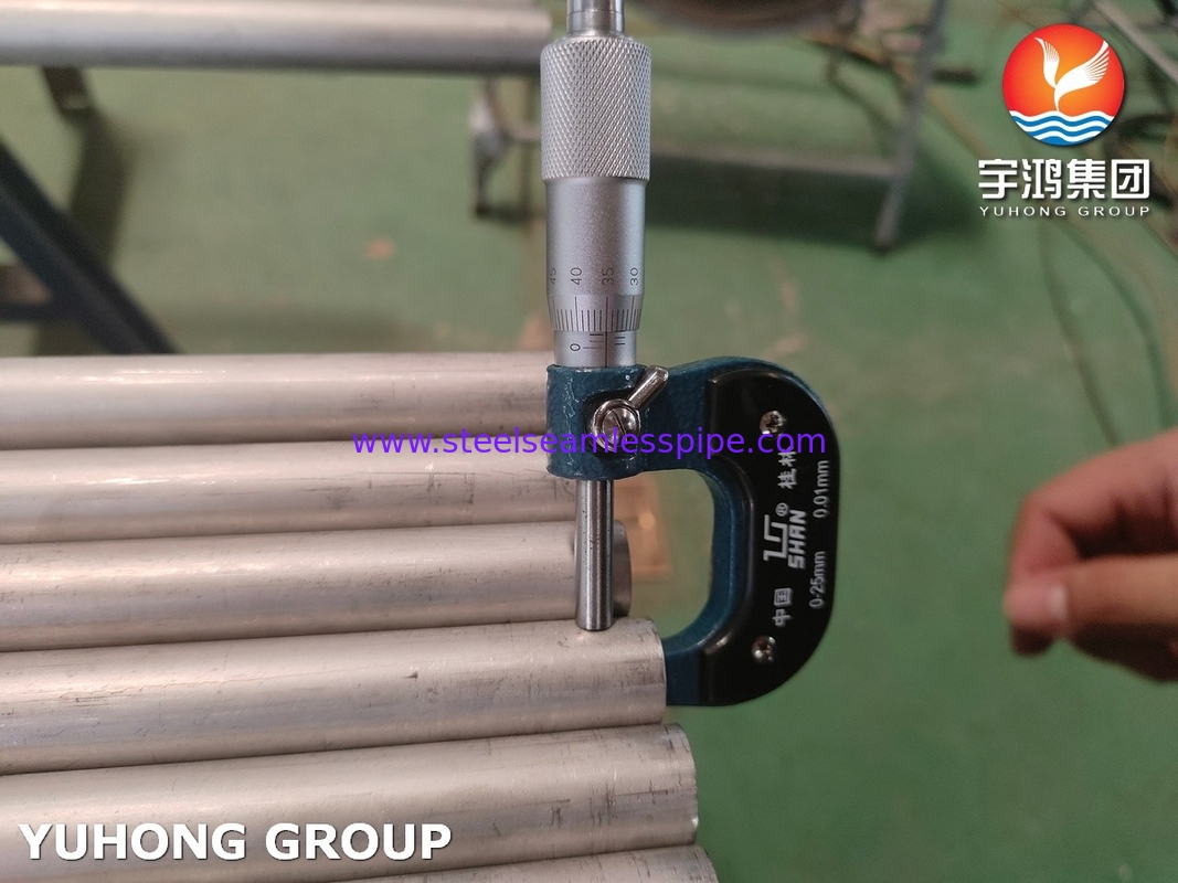 ASME SA789 / ASTM A789 S32750 Tubes sans soudure en acier duplex pour échangeurs de chaleur, Application chimique