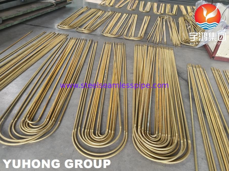 B359 C44300 C44500 Alliage de cuivre tube à nageoires basses U Bend pour échangeurs de chaleur ASTM B154-16