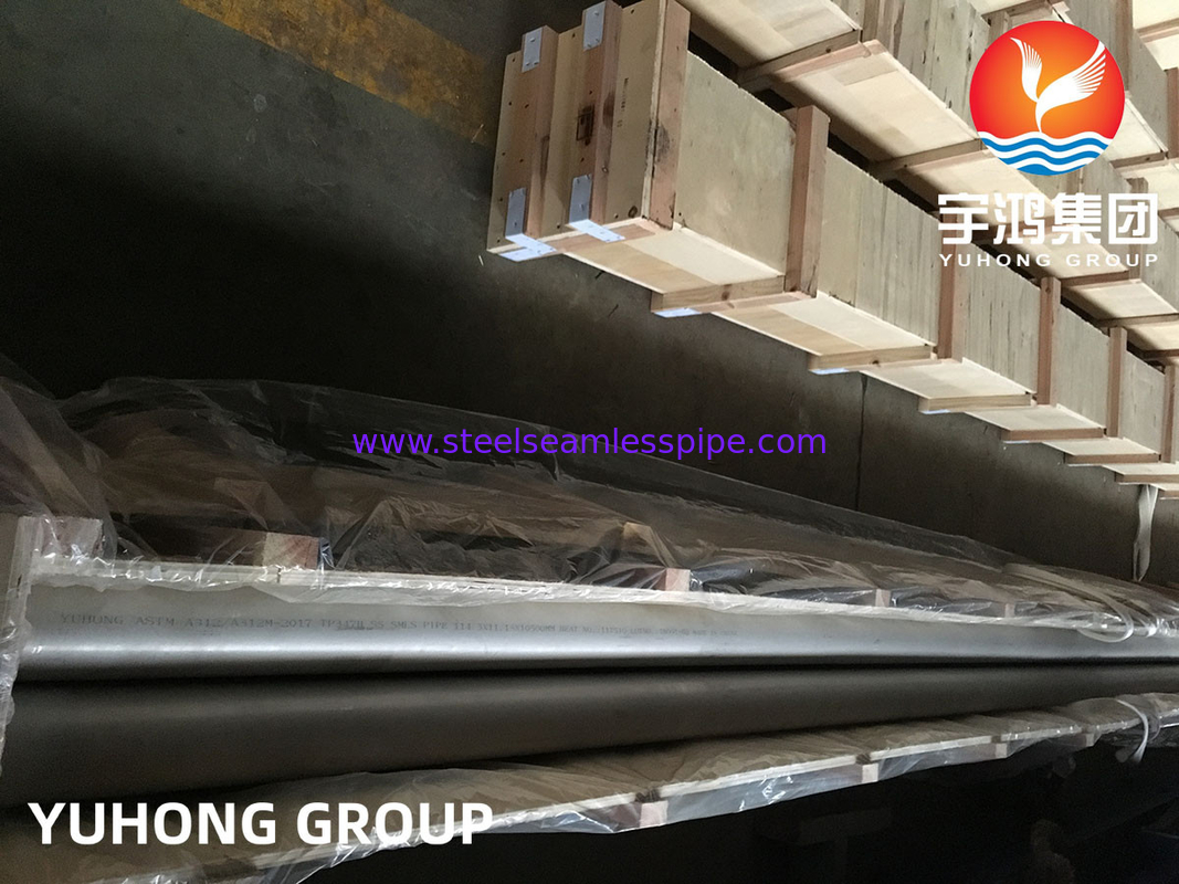 ASTM A312 / ASME SA312 TP347H Pipe sans soudure en acier inoxydable pour industrie à haute température