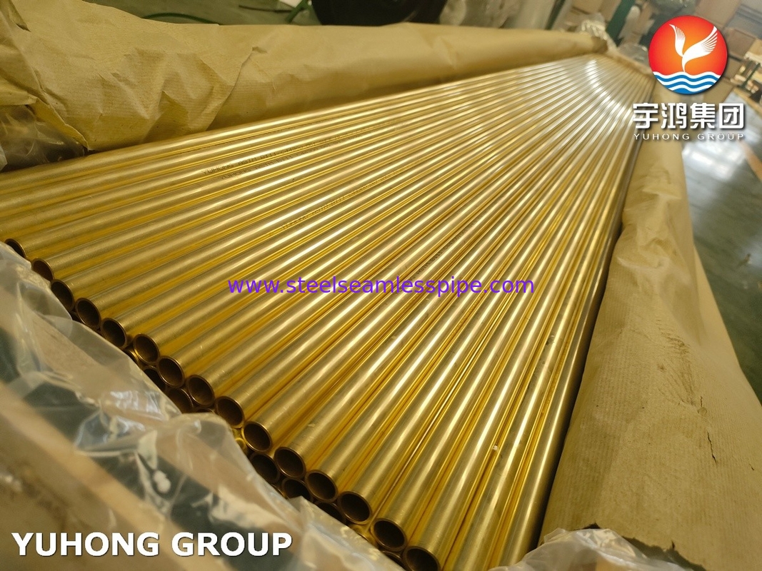 ASTM B111 / ASME SB-111 C44300 Tubes en alliage de cuivre pour résistance à la corrosion industrielle