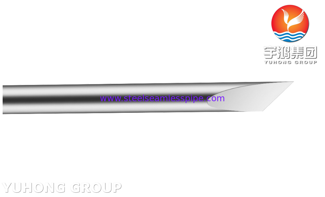 Stainless Steel Bevelled Solid Core Needle Tube ISO9626 304 Blood Lancet For Sample Collection