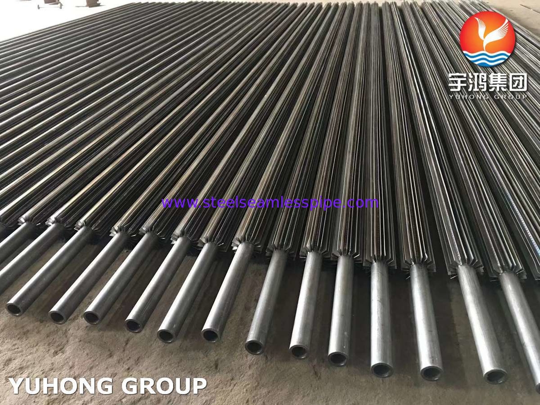 Tube à ailettes longitudinales ASTM SA210 Gr A1 avec ailettes en acier au carbone pour échangeur de chaleur
