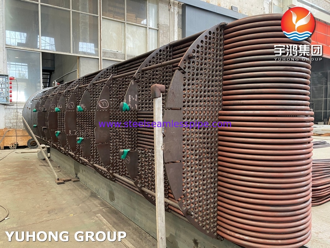 Échangeur de classe R TEMA: groupe de tubes sans soudure en acier au carbone, 1,5 × hydrotest par ASME Sec VIII