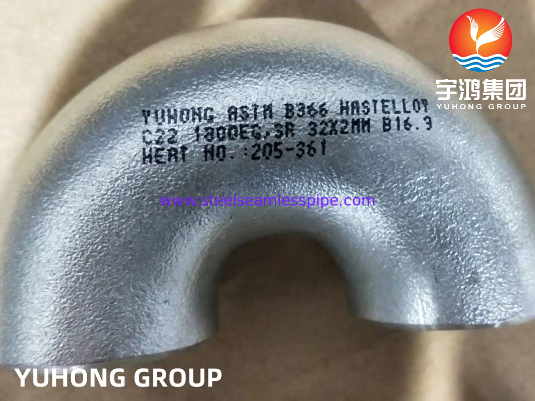 ASTM B366 C22 Pipe Elbow Supplier raccords en alliage de nickel résistant à la corrosion