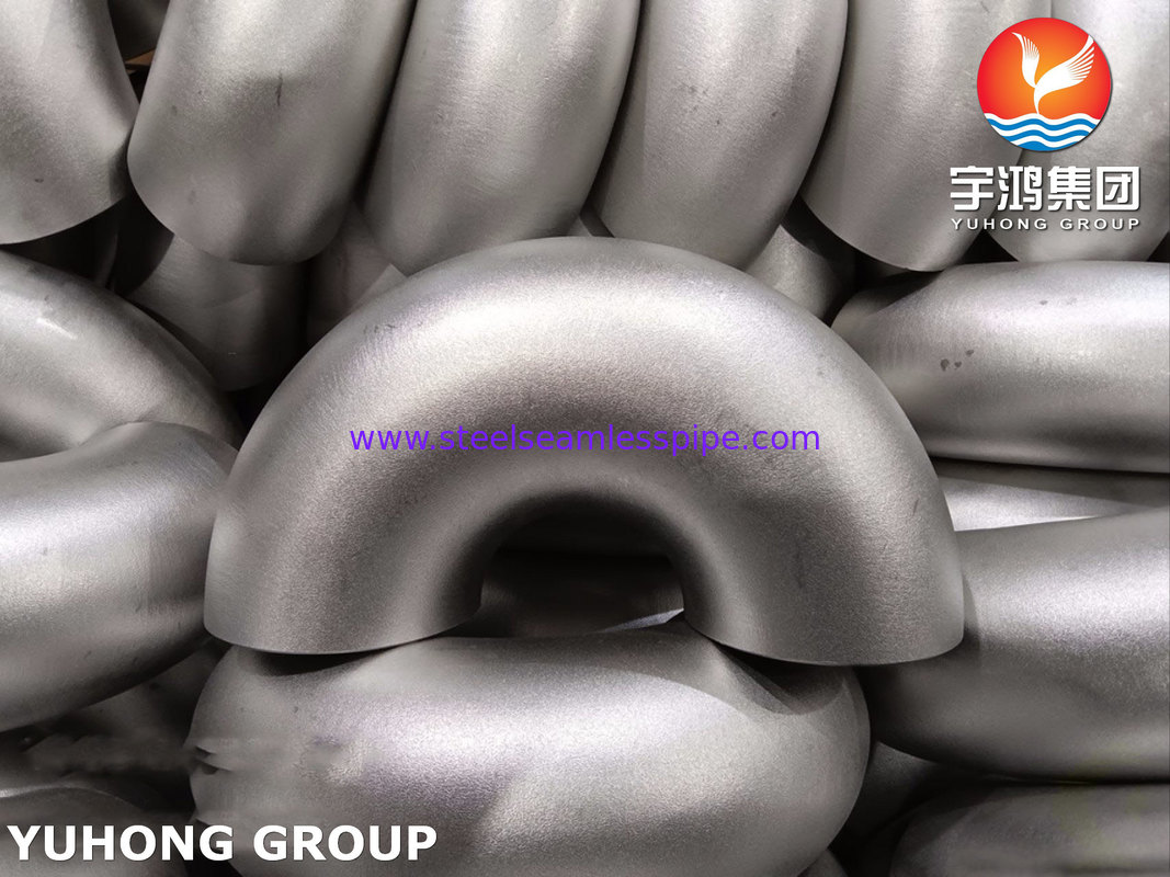 ASTM A403 WP321-S Austenitic Stainless Steel 180° Elbow Round Bend For Changing Direction of Pipeline