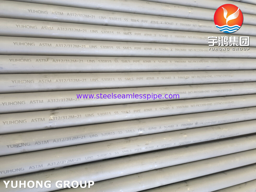 ASTM A312 S30815 / 253MA / EN 1.4835 Pipe sans soudure en acier inoxydable pour les applications à haute température