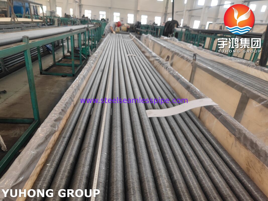 Tube à ailettes intégrées en acier au carbone ASME SA209 avec ailettes AL1060 pour échangeurs de chaleur