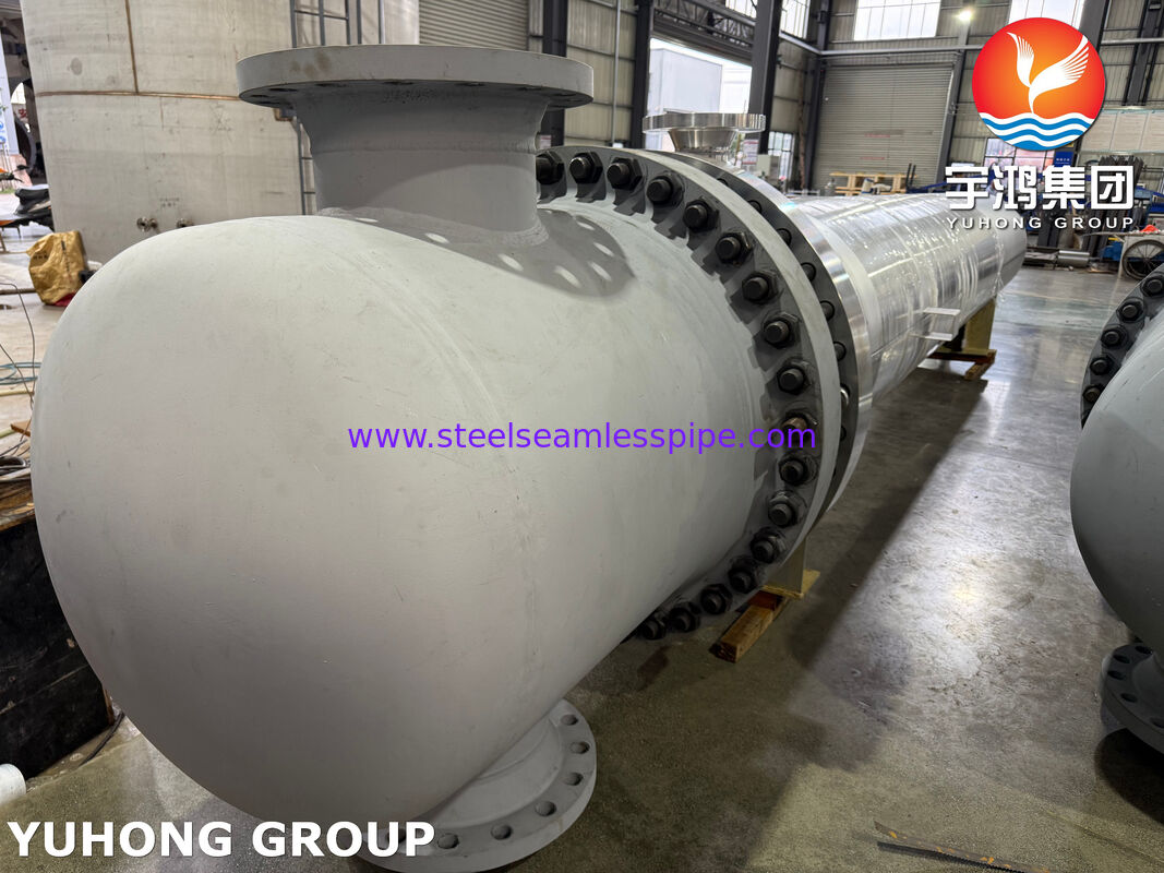 Échangeur de chaleur à tête flottante de type AES estampillé ASME U avec tubes TP316L pour service sévère