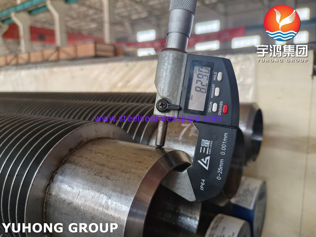 Tubes soudés à haute fréquence à nageoires - ASTM A335 P22 Base / 11-13Cr Nageoires pour chaudières et chauffe-eau