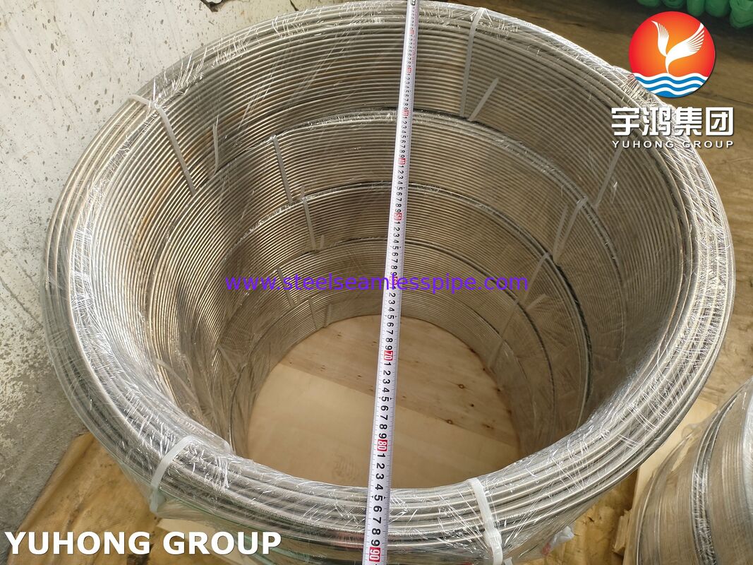 Tube en bobine en acier inoxydable brillant recuit ASTM A269 TP316 / TP316L pour environnements potentiellement corrosifs