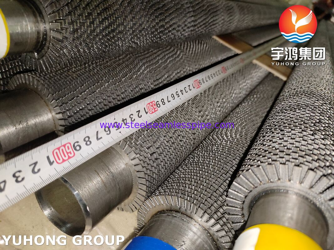 Tubes à ailettes dentelées | Soudés à haute fréquence | Tube de base T22 et ailettes en acier au carbone pour récupérateur de chaleur/chaudière