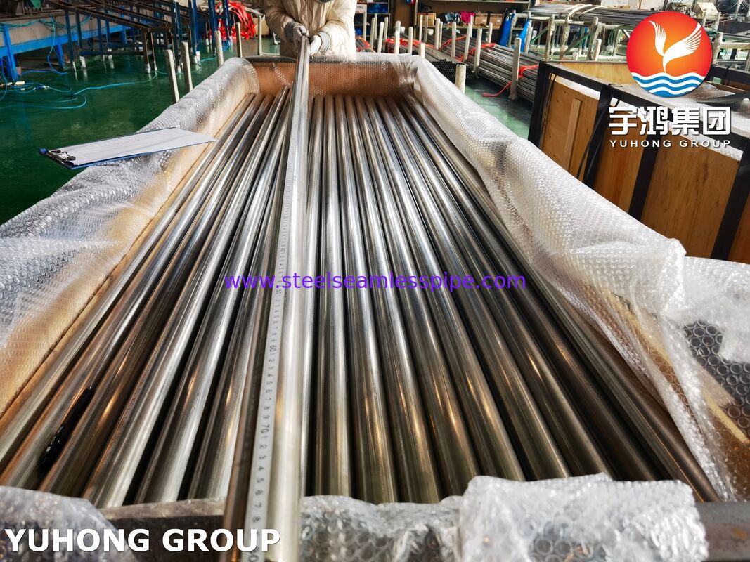 Tube recuit brillant ASTM A249 TP304 Tube soudé en acier inoxydable pour échangeurs de chaleur