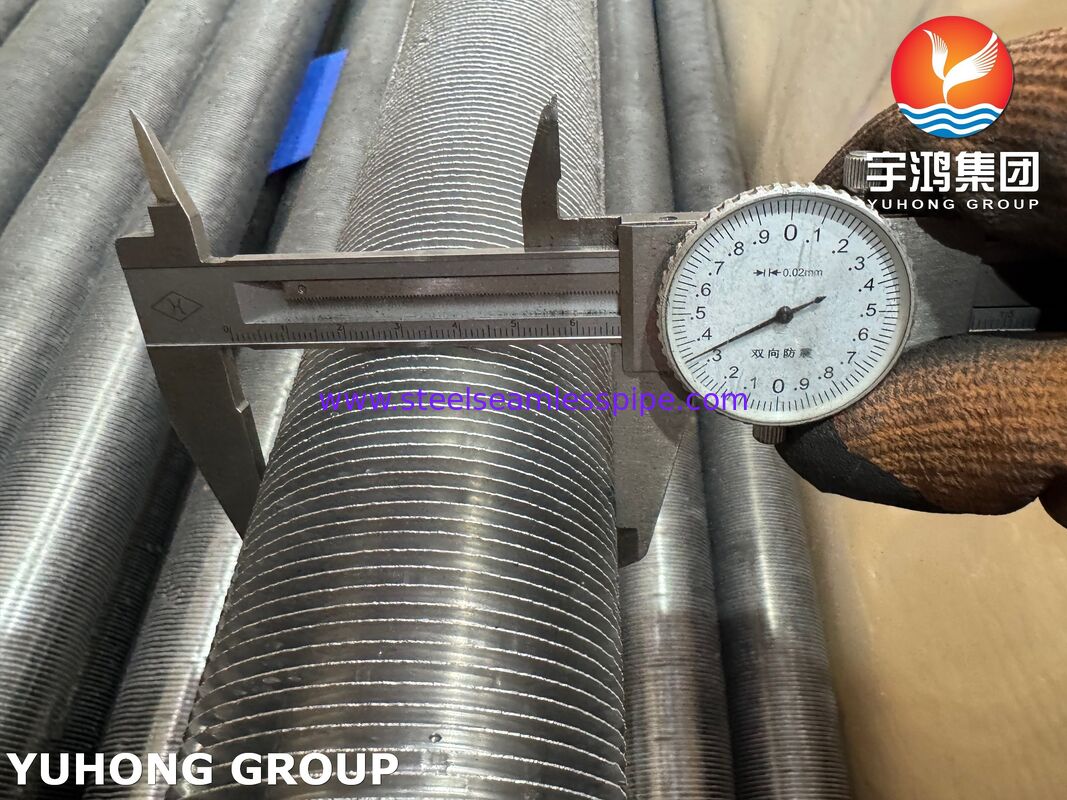 Tubes à nageoires extrudées - Base en acier au carbone ASTM A179 / nageoires en aluminium 1060 pour échangeurs de chaleur