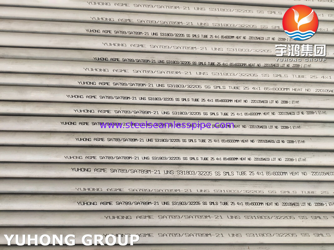 ASTM A789 S31803 & S32205 Tubes soudés sans soudure en acier inoxydable duplex pour l'industrie