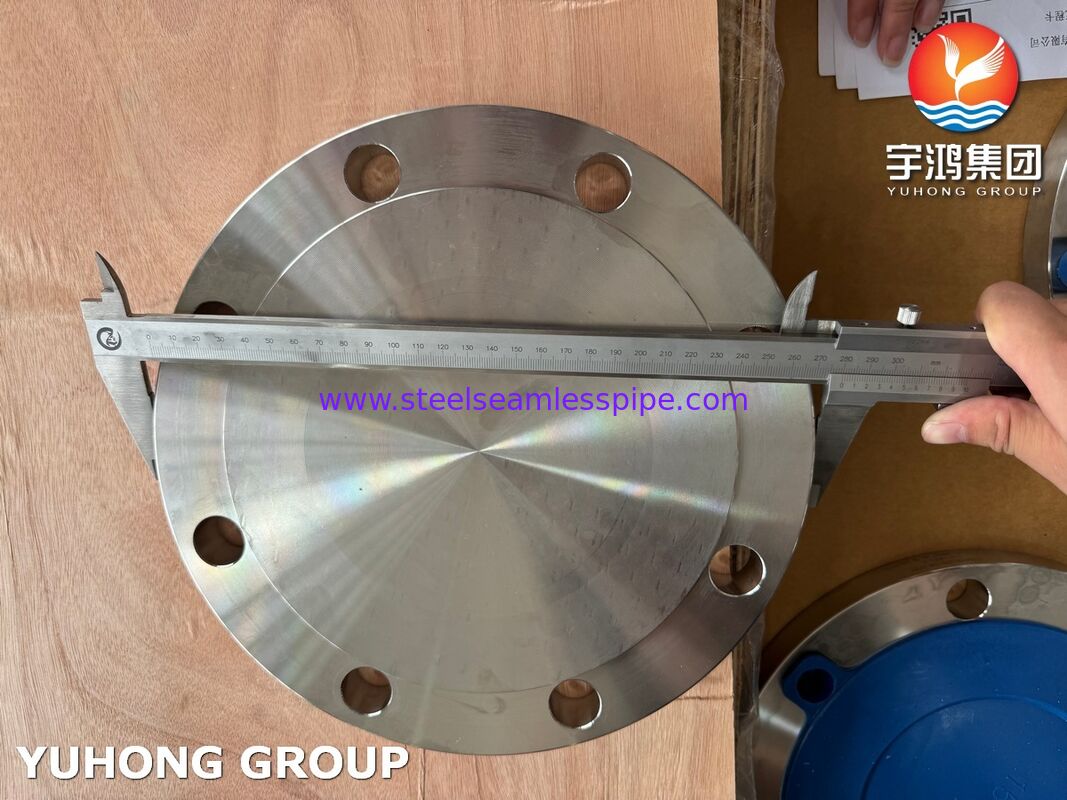 ASME SA182 F304 Flange forgée en acier inoxydable austénitique pour systèmes de pipelines industriels conforme à la norme ASME B16.5