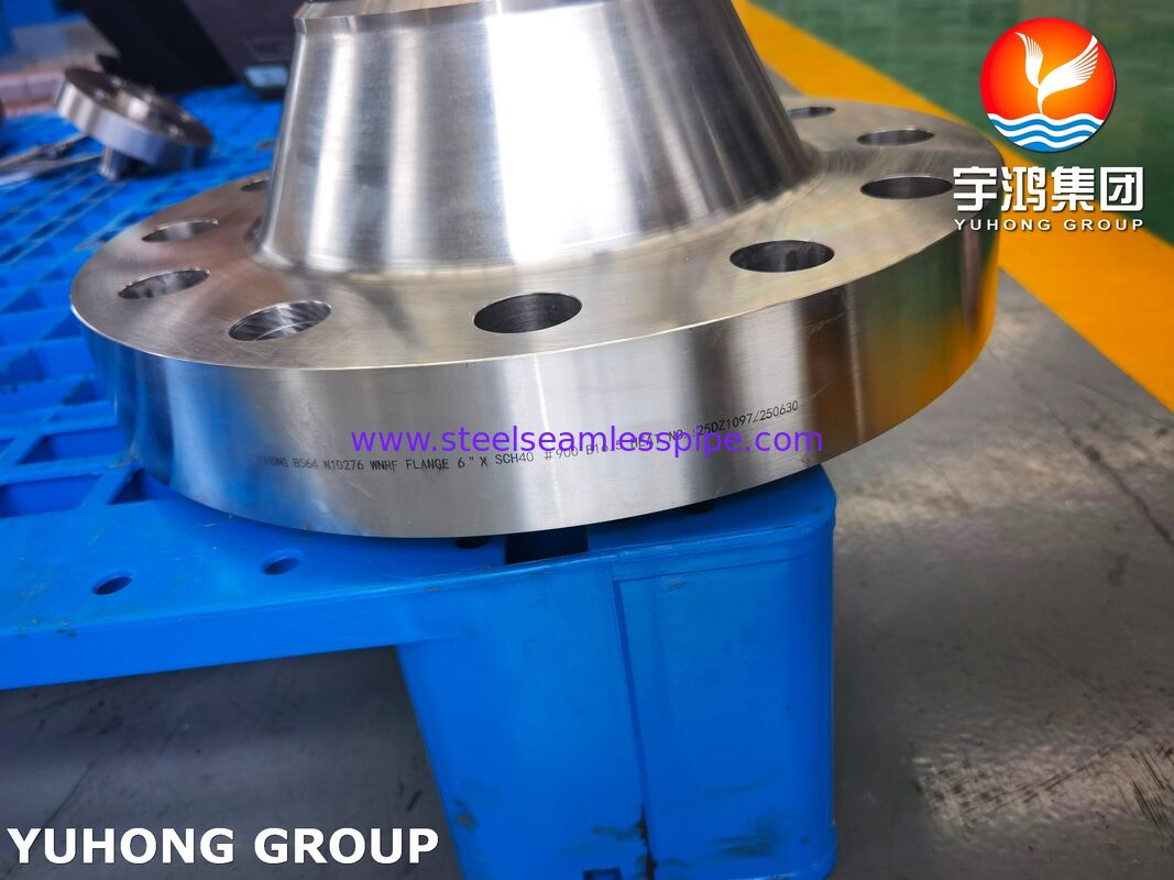 ASTM B564 UNS N10276 / Hastelloy C276 Bride à collet soudé, à relevé (RF) Classe 150/300/600, pour dessalement d'eau de mer