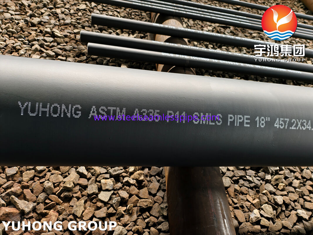 Tuyau en acier allié sans soudure ASTM A335 / ASME SA335 P11 pour systèmes de canalisation à haute température, haute pression et milieux corrosifs