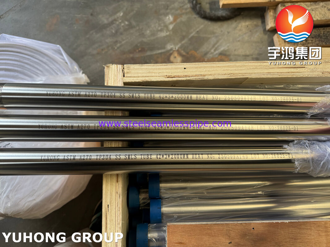 ASTM A270 TP304 Sanitary Pipe Corrosion Resistant, Ultra-Smooth for Dairy, Food Processing, Beverage Equipment