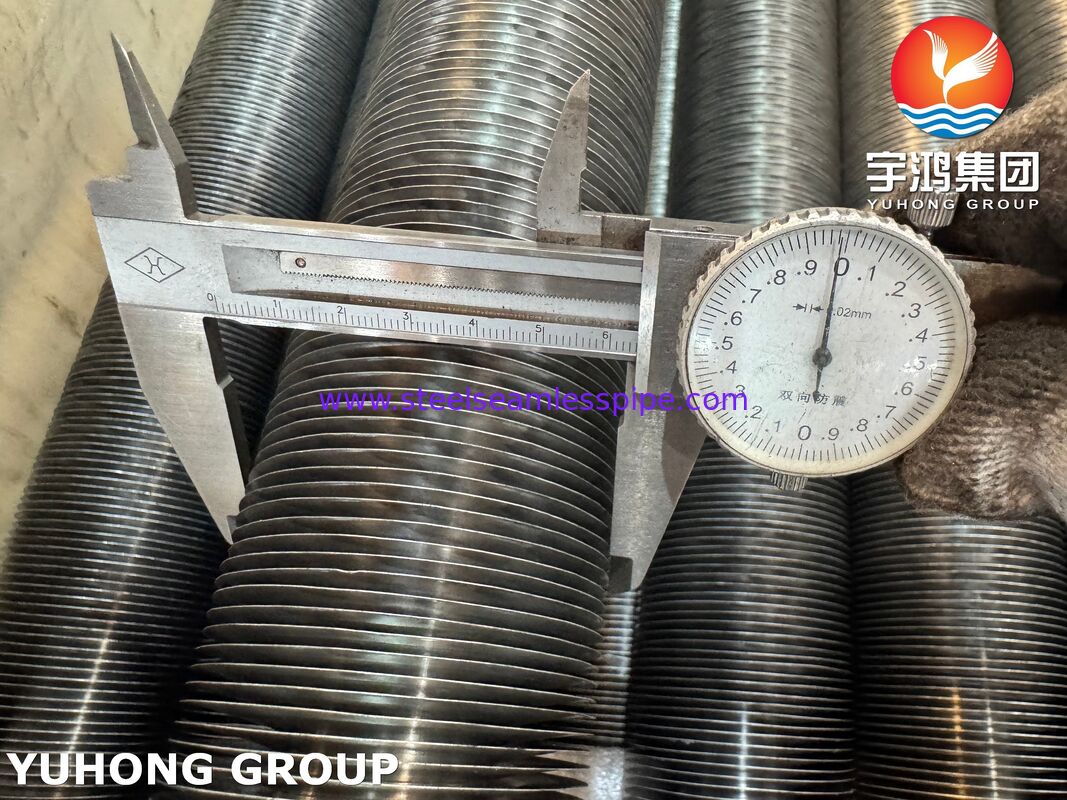 Tubes à aileron en aluminium de type L en acier au carbone ASTM A179 pour échangeurs de chaleur