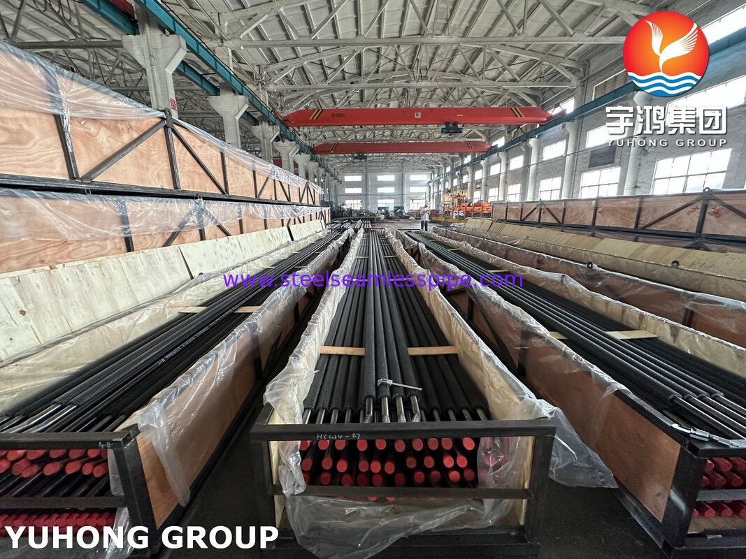 ASTM A213 T91 Tubes sans soudure en acier allié avec tubes à nageoires serrées CS, HRSG (générateur de vapeur de récupération de chaleur)
