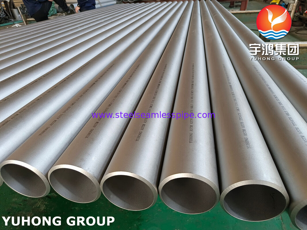 ASTM A376 TP347H Tube sans soudure Nb-stabilisé 515MPa jusqu'à 900°C pour le four de fissuration du réchauffage du superchauffage