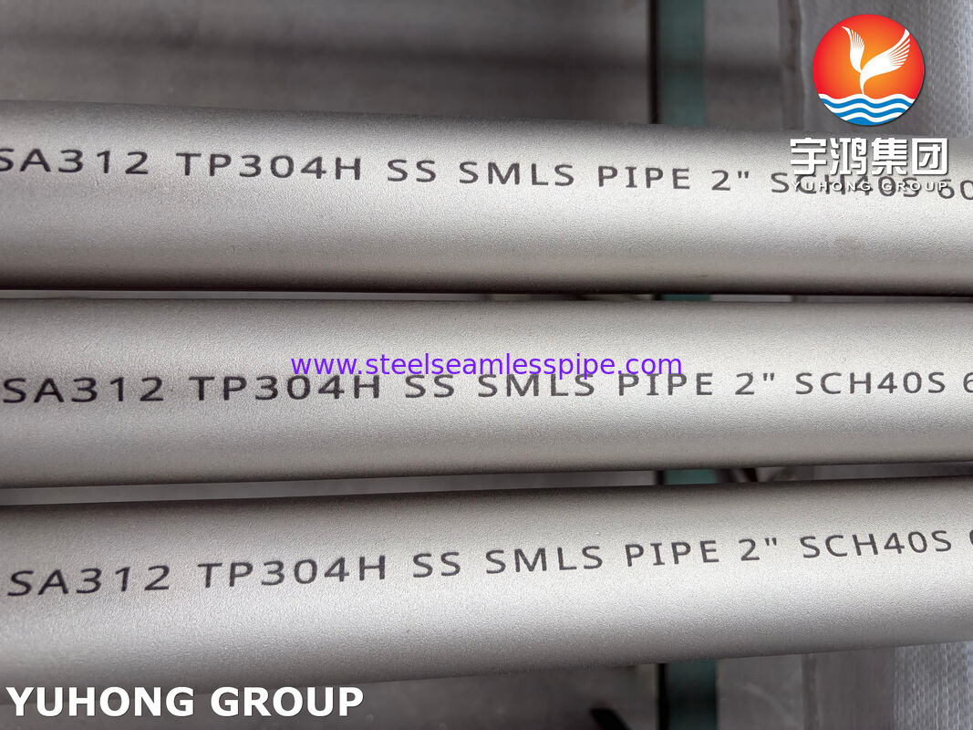 Pipe sans soudure en acier inoxydable ASTM A312 TP304H 304L pour les applications chimiques et industrielles