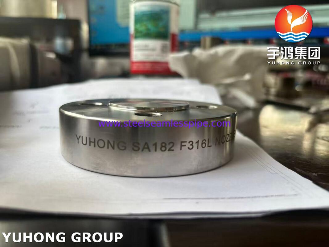 ASME SA182 F316L Flange en acier inoxydable Flange à buse forgée pour récipient sous pression