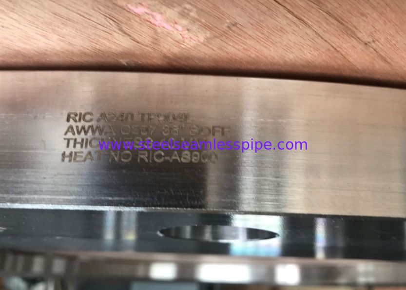 Glissement sur la bride, type de FF, 36" 40mm A182 épais F904L, bride forgée d'acier inoxydable